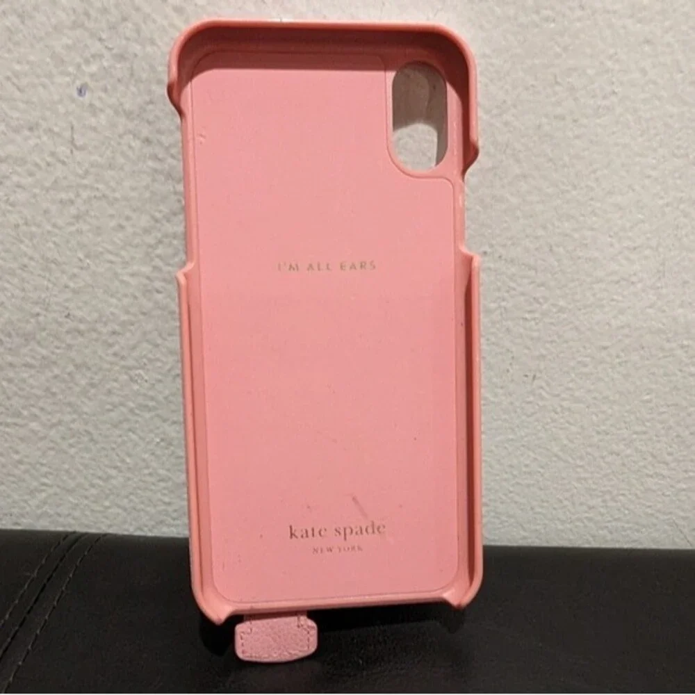 Kate Spade New York Grommet Hand Strap Stand iPhone Xs iPhone X Case Pink